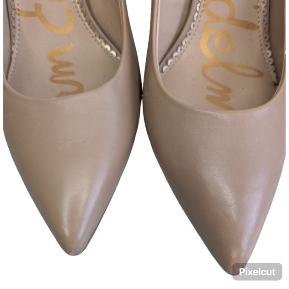 Sam Edelman Danna Pointed Toe Pumps Size 8 Nude Beige Stiletto Heels - Picture 7 of 11